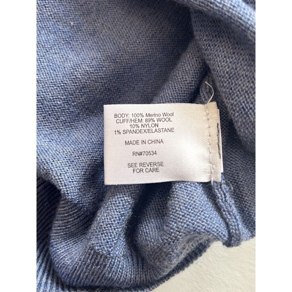 Orvis Blue Zip Up Sweater - Picture 9 of 11